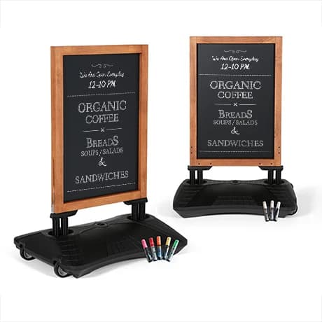 Outdoor stoepborden van hout (niet bedrukbaar)