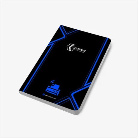 Gepersonaliseerd notitieboek met harde kaft en digitale druk