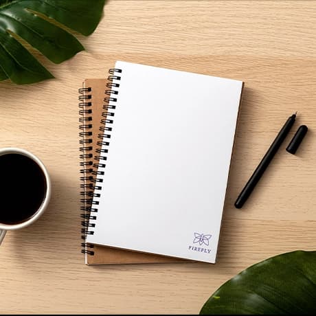 Blokken met wire-o-binding