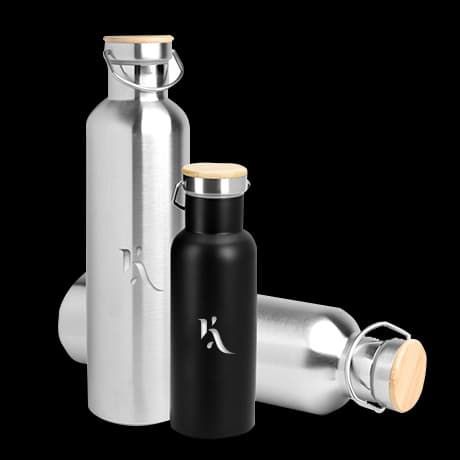 Flessen van edelmetaal met draagbeugel