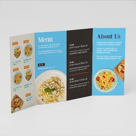 Folders met zigzag- en trappenvouw