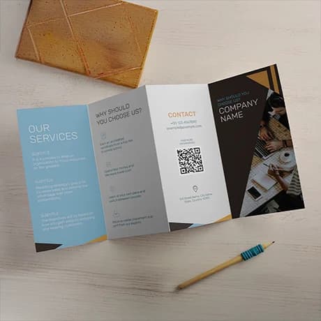 Folders met zigzag- en trappenvouw