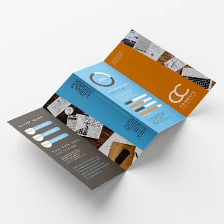 Folders met zigzag- en trappenvouw