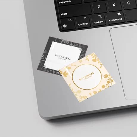 Stickers met veredeling