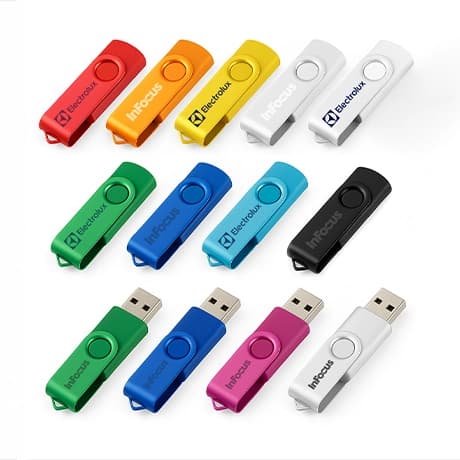 USB-sticks met draaibare aluminium beugel
