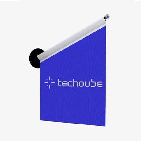 Gepersonaliseerde raamvlag voor etalages en promotie