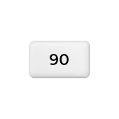 90 g mat gestreke papier