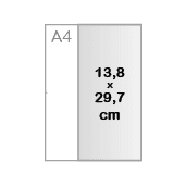 13,8 x 29,7 cm