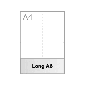 A6 lang (7,4 x 21 cm)
