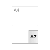 A7 (7,4 x 10,5 cm)