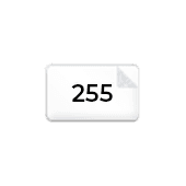 Witte PVC-folie 255 g