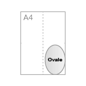 Ovaal 9,5 x 14,5 cm