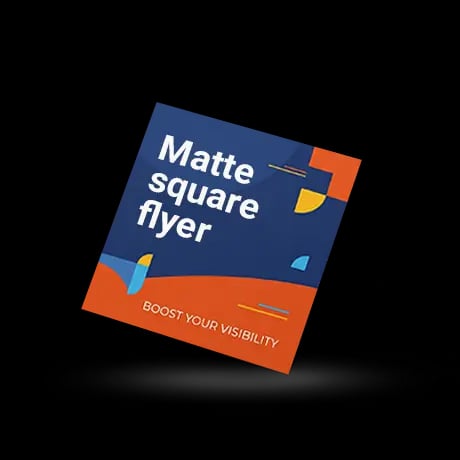 Vierkante flyer mat