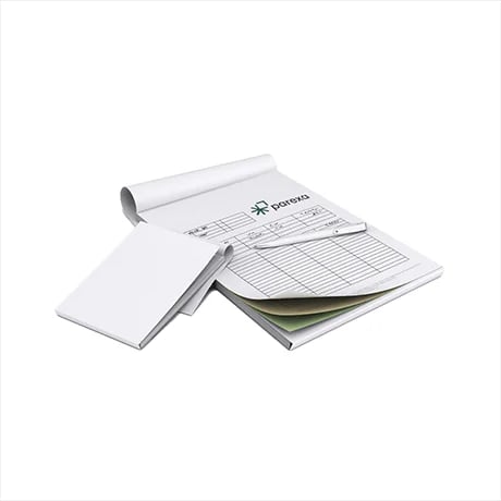 Doorschrijfsets met scheidingsblad, sets van 3 vel, als blok