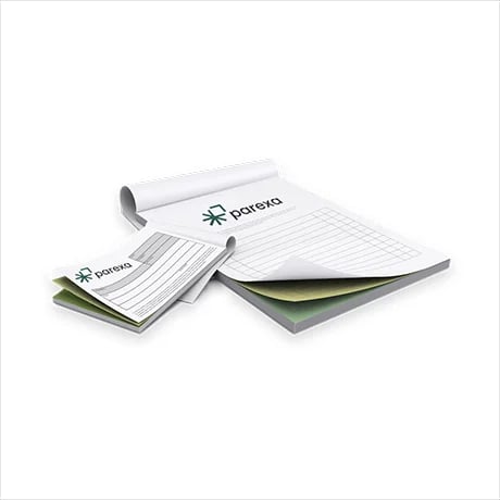 Doorschrijfsets 3-voudig, in blok