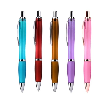 Balpen met rubberen grip (balpen Color)