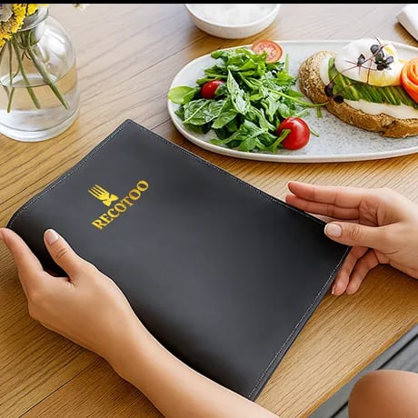 Menukaarten met zachte kaft