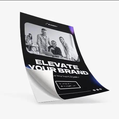 Gepersonaliseerde zelfklevende poster met professionele bedrukking