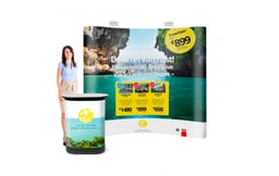 Gebogen pop-up wand