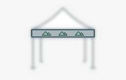Losse dakrand banner