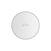Rond, diameter 8 cm