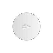 Rond, diameter 9,5 cm