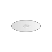 Ovaal 5 x 2 cm