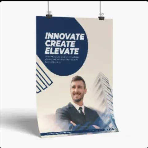 Online druk van reclame- en instellingsposters met 24u service