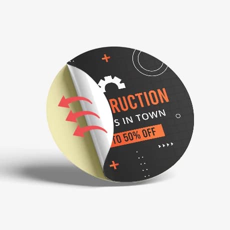 Extreem hechtende sticker met hoogwaardige bedrukking