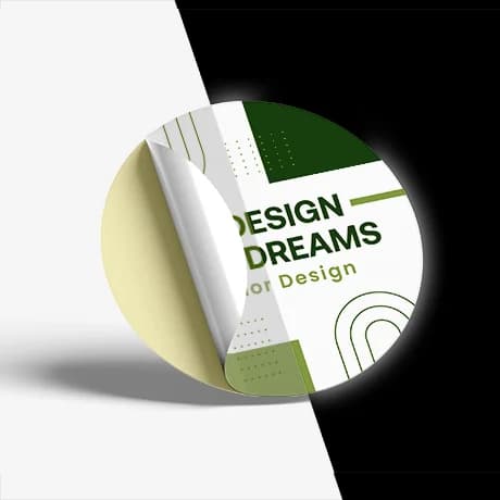 Gepersonaliseerde reflecterende sticker met professionele bedrukking