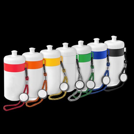 Sportflessen met een gekleurde rand