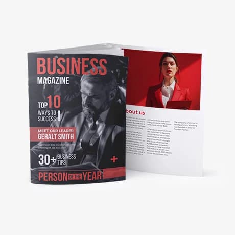 Magazines met geniete rug en 6-zijdige omslag voor een stijlvolle en uitgebreide lay-out